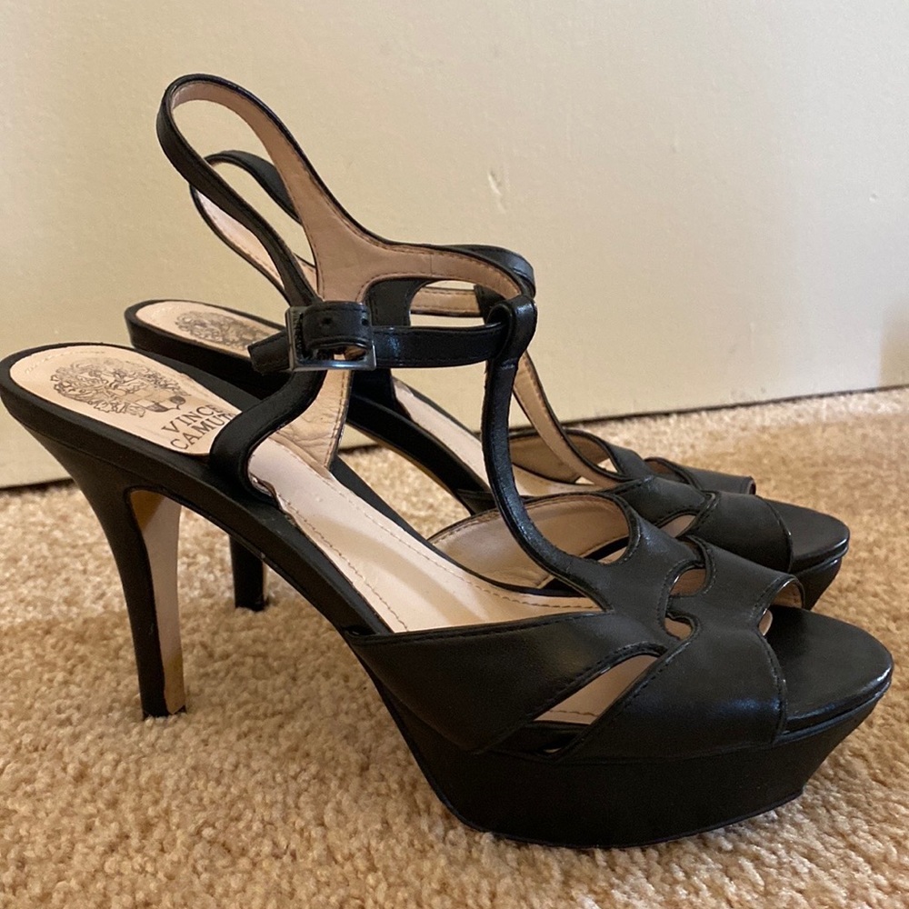 Vince camuto size 8 black platform stiletto